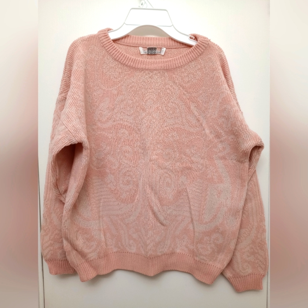 Pink California Fashions sweater size small